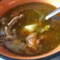 Супа от гъска и зеленчуци