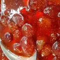 Прозрачно сладко от ягоди, три пъти сварено