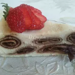 Палачинкова торта с шоколад и кокос