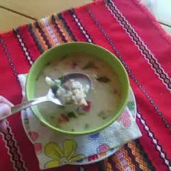 Супа със заешки дреболии и месо