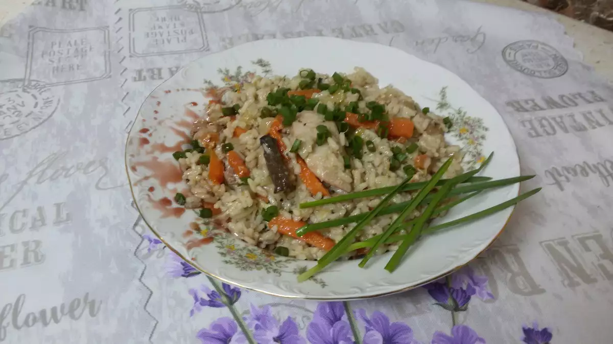 Ориз с Яйца и Зеленчуци