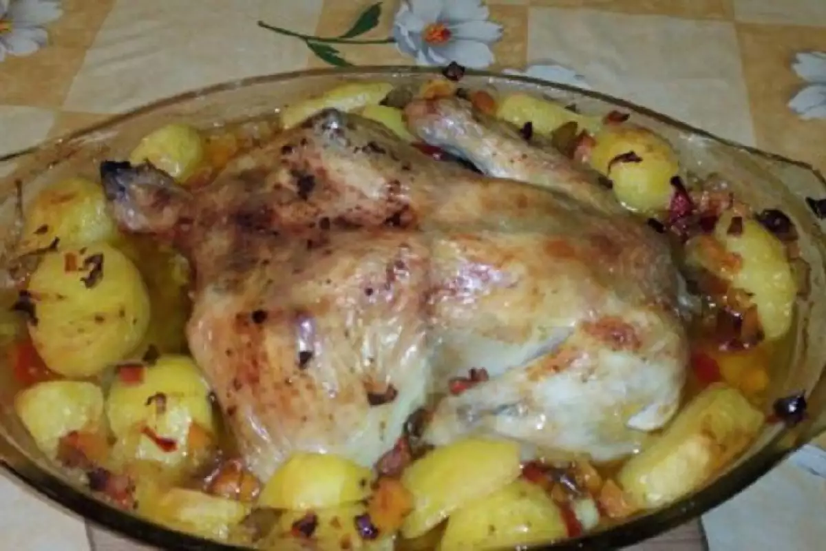 Пиле с Картофи на Фурна