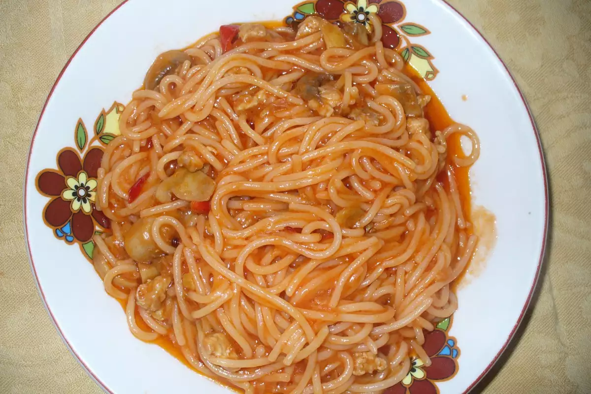 Спагети с Зеленчуци