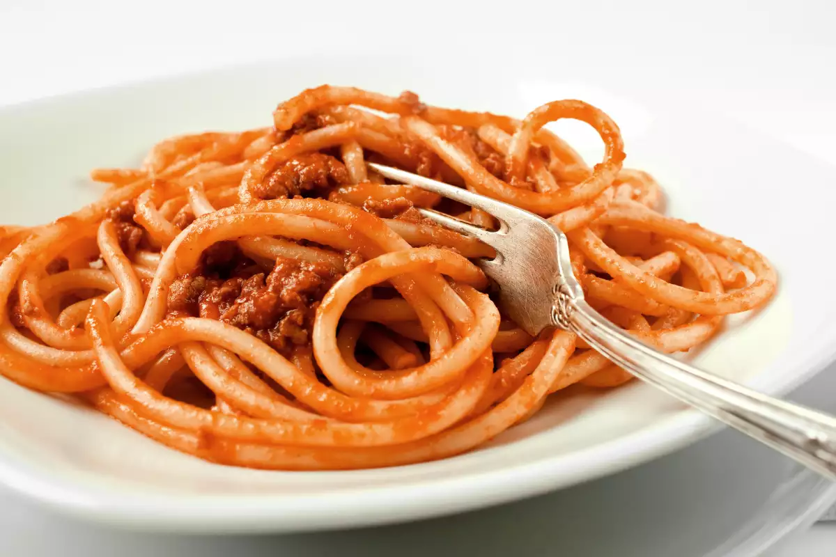 Спагети с Гъби и Доматен сос