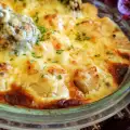 Бърза запеканка с броколи и карфиол