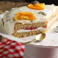 Торта с галета и сметана