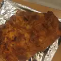 Печен свински бут със сметана