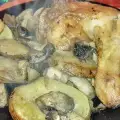 Печено пиле с топено сирене чедър