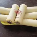 Пурички с шафран и шипков мармалад