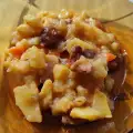 Картофена яхния с пушено пиле