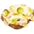 Кростини с прошуто и чушки