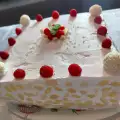 Сметанова торта с малини