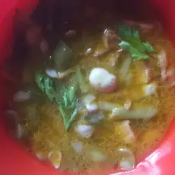 Супа от бакла и гъби