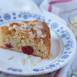 Руски кекс с вишни и бадеми