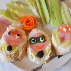 Лесни детски сандвичи с франзела