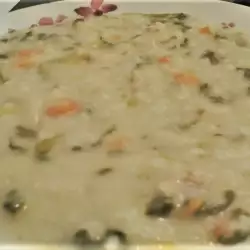 Гъста супа от тиквички със зеленчуци