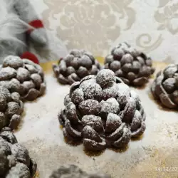 Коледни Шишарки с бисквити и заквасена сметана