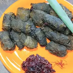 Лападови сармички с черен ориз в еър фрайър