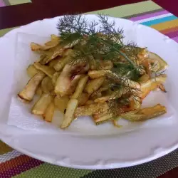 Пържени лентички от тиквички