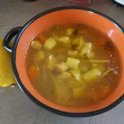 Пилешка супа с мащерка