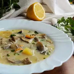 Гъбена супа с гъби Портобело