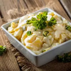 Картофена салата с грах и царевица