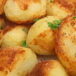Печени картофи с галета по френски