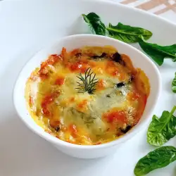 Вегетарианска запеканка със спанак и картофи