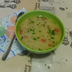 Супа със свинско месо и пресни зеленчуци