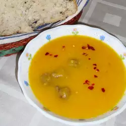 Супа топчета с тиква и манго