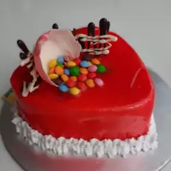 Торта за влюбени с два пълнежа