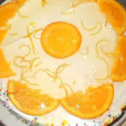 Торта с готови блатове и портокали