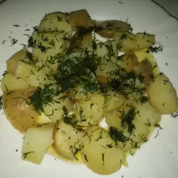 Варени пресни картофи с масло