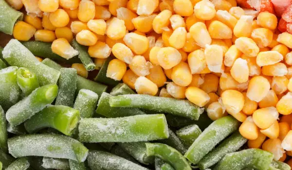 Как да замразим царевица, грах и фасул