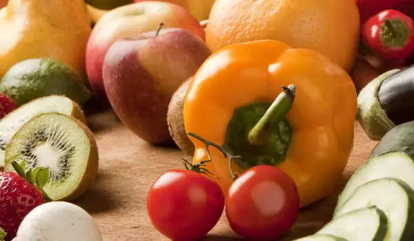 Плодове и зеленчуци с калий
