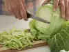 Как се реже зелето?