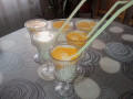Освежаваща млечна напитка с мандарини