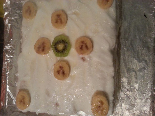 Торта с банан и киви