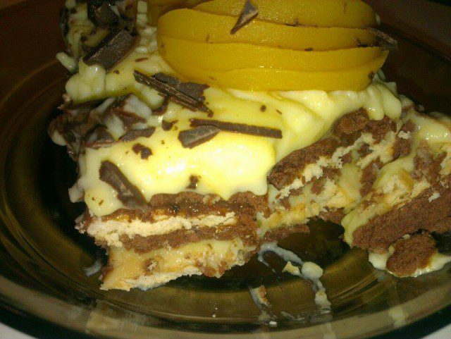 Бисквитена торта с крем ала Наполеон