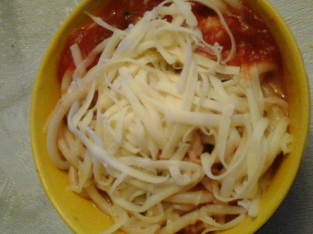 Спагети с кайма и манатарки
