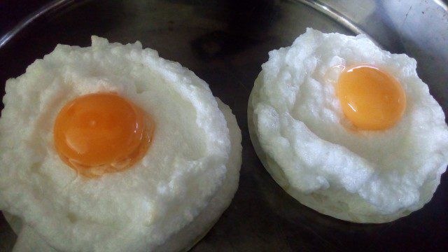 Въздушни яйца на очи
