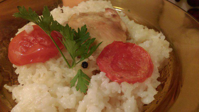 Пиле с бял ориз