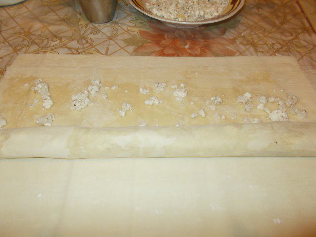 Банички охлюви с ориз и сирене