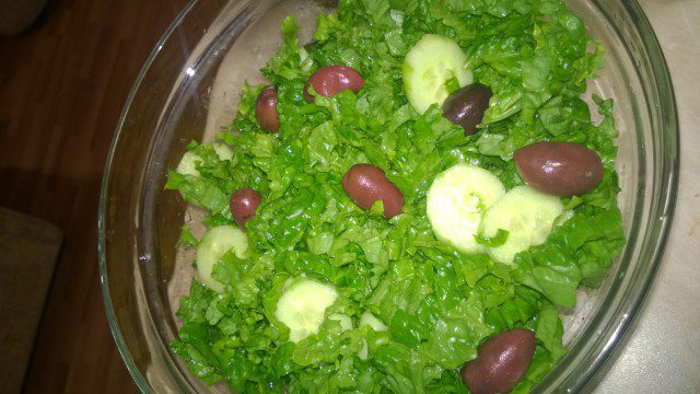 Експресна зелена салатка