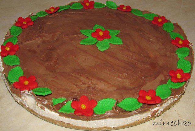 Торта с кокосови стърготини и шоколад