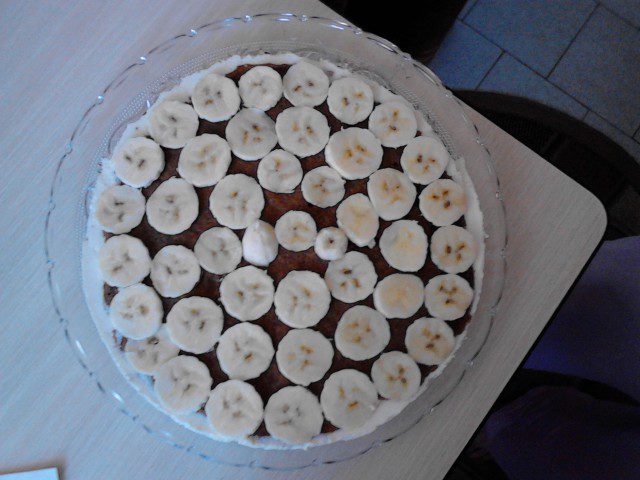 Свежа бананова торта