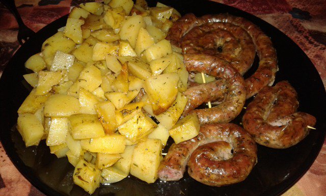 Картофи с карначета на фурна
