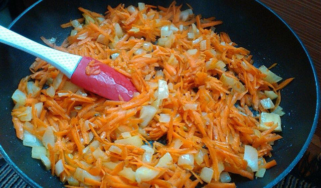 Запеканка с тиквички и моркови