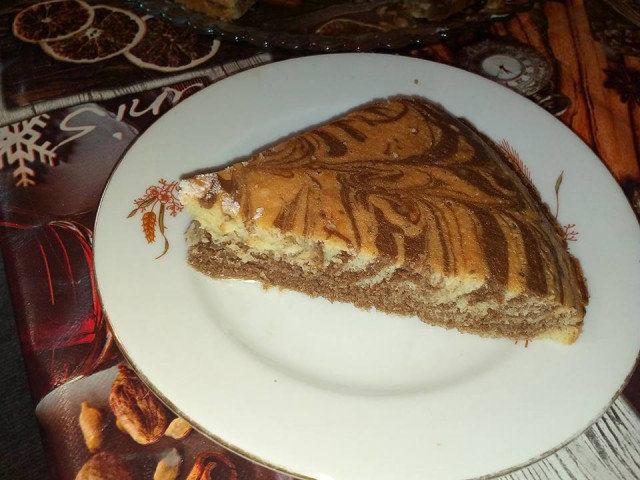 Какаов пирог Зебра