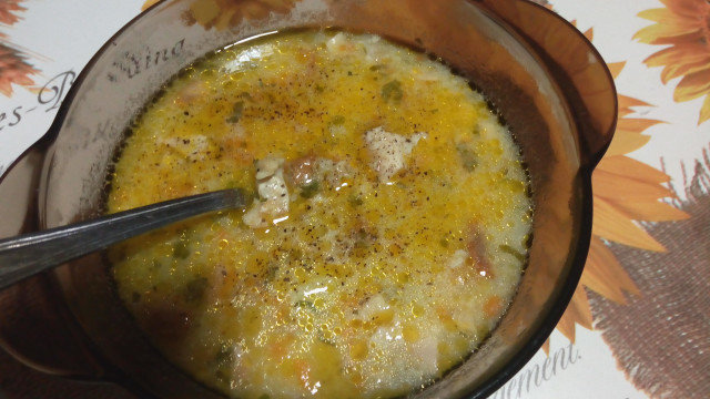 Гъста пилешка супа с ориз